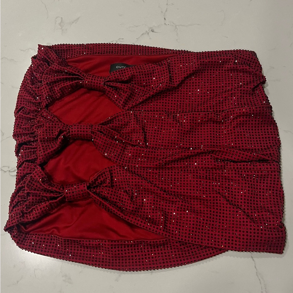Outcast’s Zelda Mini Skirt in Burgundy, Like New!
